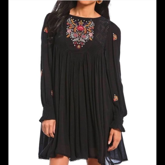 Free People NWT Mojave embroidered mini dress - Picture 2 of 8